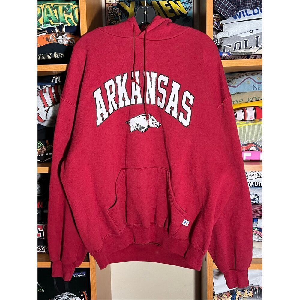 Vintage Russell Athletic Arkansas Razorbacks University Hoodie